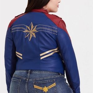 Her Universe Captain Marvel Moto jacket Torrid